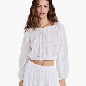 Velvet graham Spencer eyelet blouse